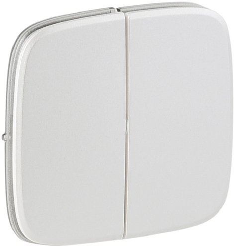 Лицевая панель Legrand Valena Allure для 2-кл. выключателя белый фото Лицевая панель Legrand Valena Allure для 2-кл. выключателя белый картинка